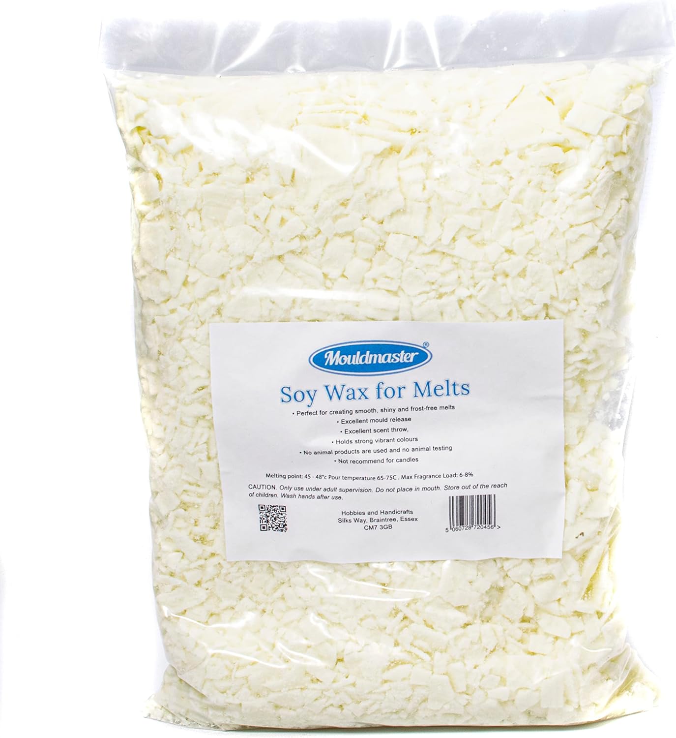 Mouldmaster Soy Wax for Melts 1.5 kg, White, 1.5kg Amazon.co.uk Home