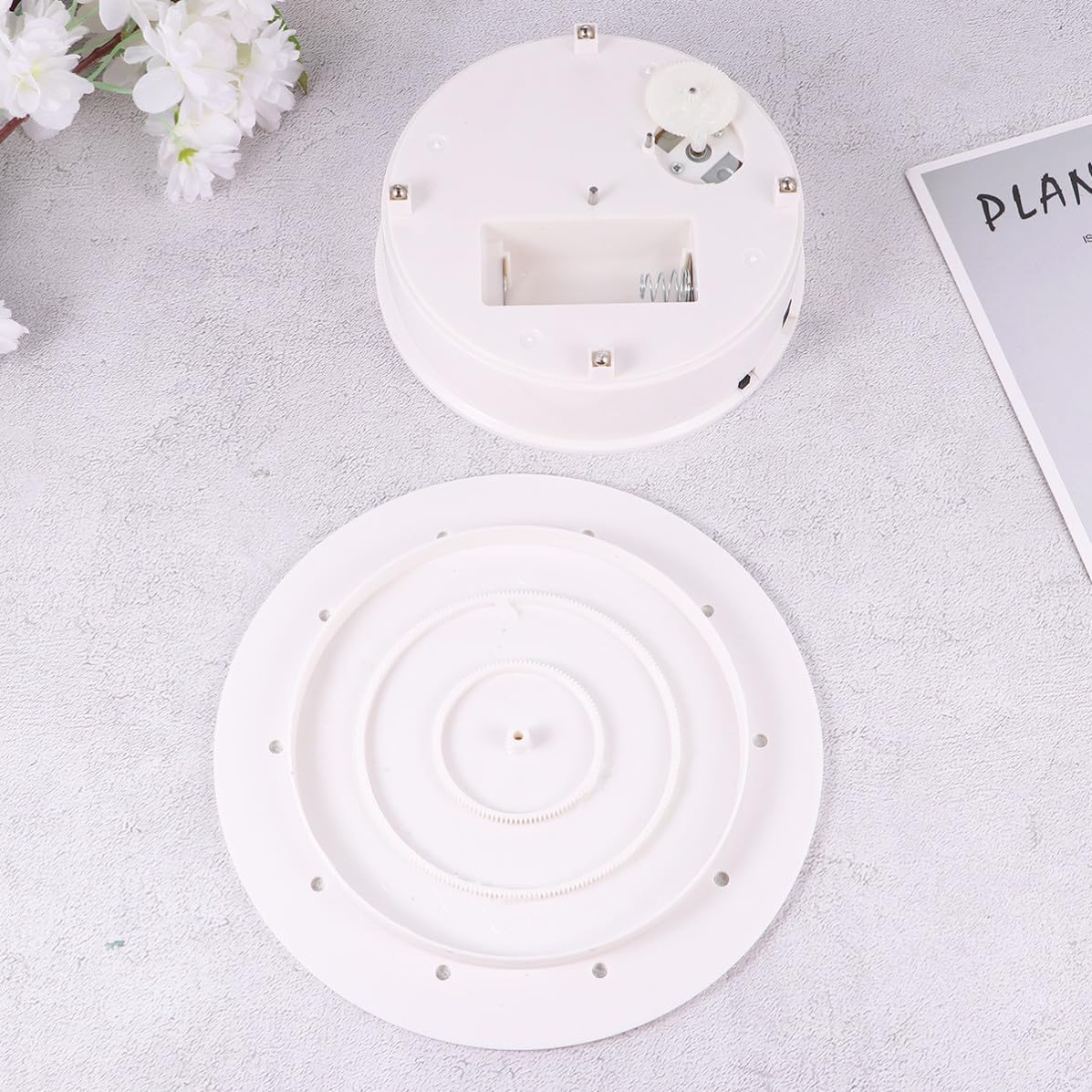 Electric Rotating Display Stand, 360 Degree Turntable USB Battery Powered