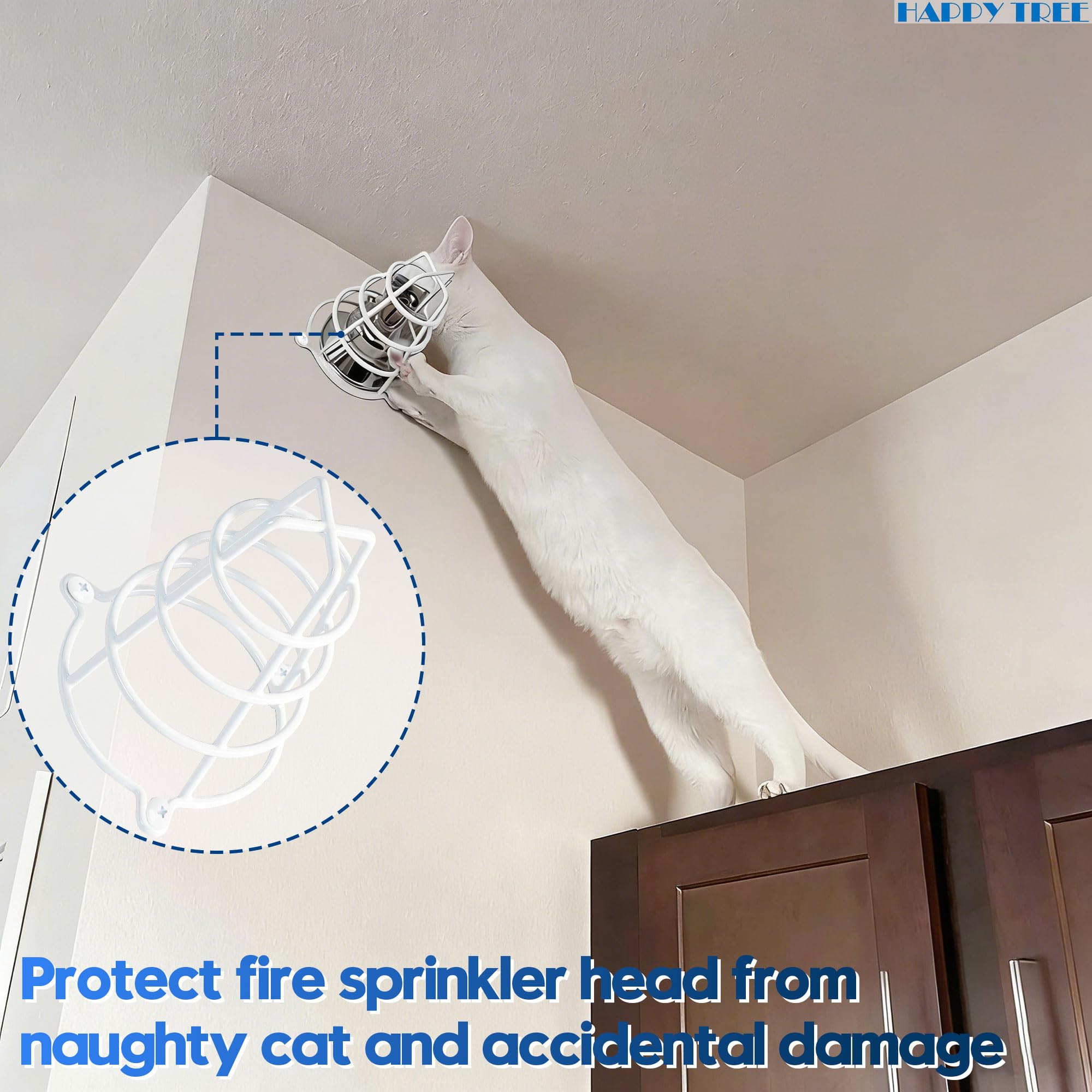Protector de Cabeza para aspersor de Fuego Blanco para aspersor de 6,3 cm y 3/4 Pulgadas