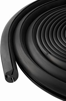 Window Rubber Seal 13/64" X 3/32" Locking Gasket for Windshield and Windows Cars, Boats and Heavy Equipment 20 Feet