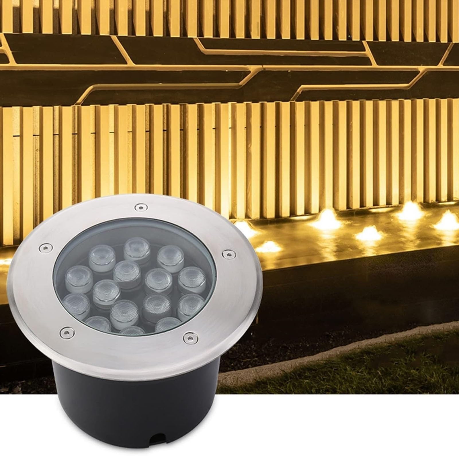 Luce Subacquea A LED per Esterni - Luce Subacquea da Incasso, Faretto A Bassa Tensione da 24 V(Red,12W)