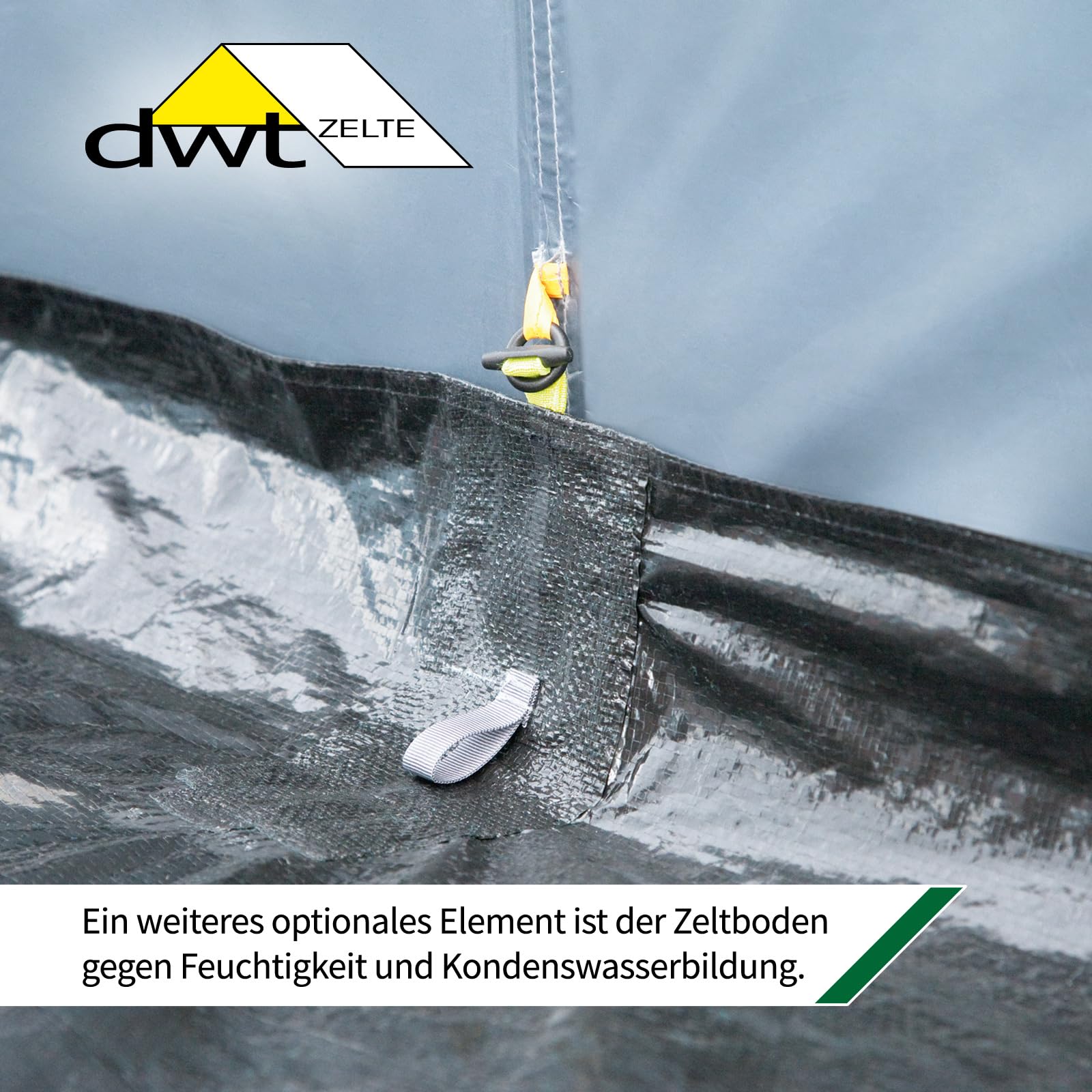 DWT Buszelt Fjord 30, 340 x 240 cm, freistehendes Mobilzelt, ideal für Minivans inkl. Abspannmaterial, Schleusenstab und Tragetasche