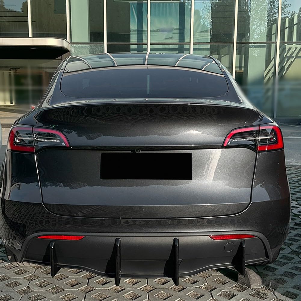 Diffuseur arrière Tesla Model Y 2017-2024 séparateur ABS look carbone