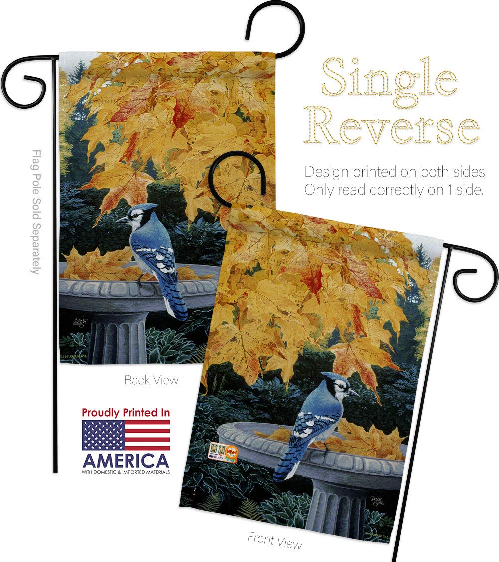 Amazon.com : Autumn Birdbath Garden Flags Pack Animals Bird
