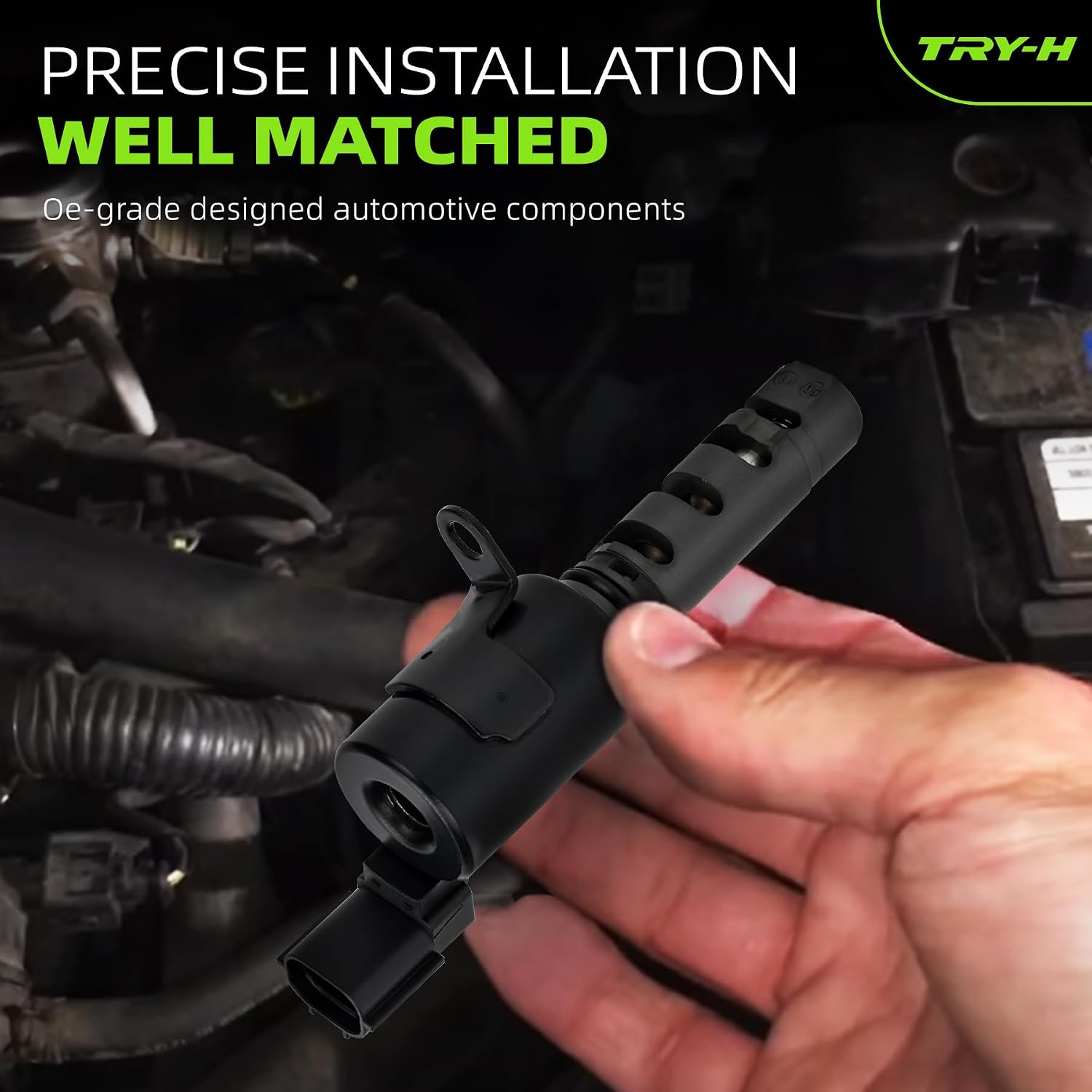 24355-23763 Intake Variable Valve Timing VVT Solenoid Oil Control for Hyundai Elantra Tiburon Tucson KIA Soul Sportage Spectra5 L4 2.0L Replace# 2435523763 917-207 V53003