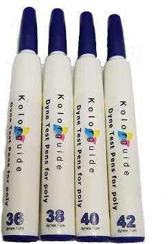 Dyne Test pens 12 units for plastic film Set 36, 38, 40 and 42 3 each