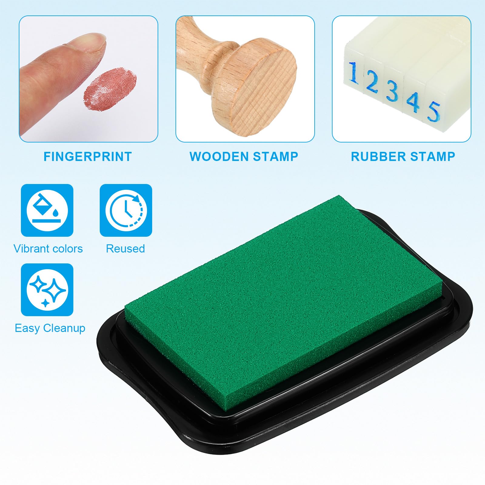 PATIKIL 3"x2" Large Stamp Pad - Image 3
