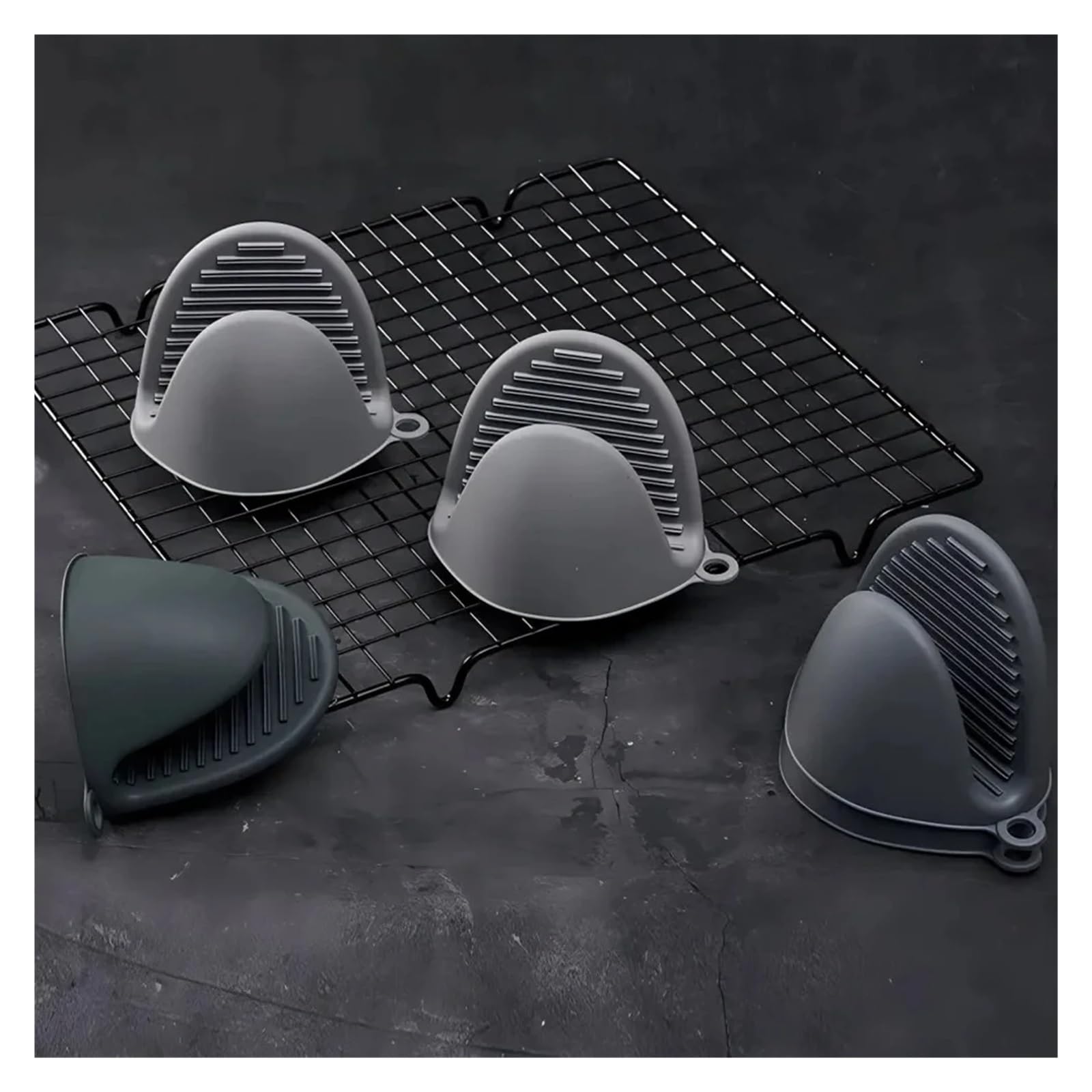 Genérico Guantes de Horno de Silicona, 2 uds Pinzas Resistentes al Calor
