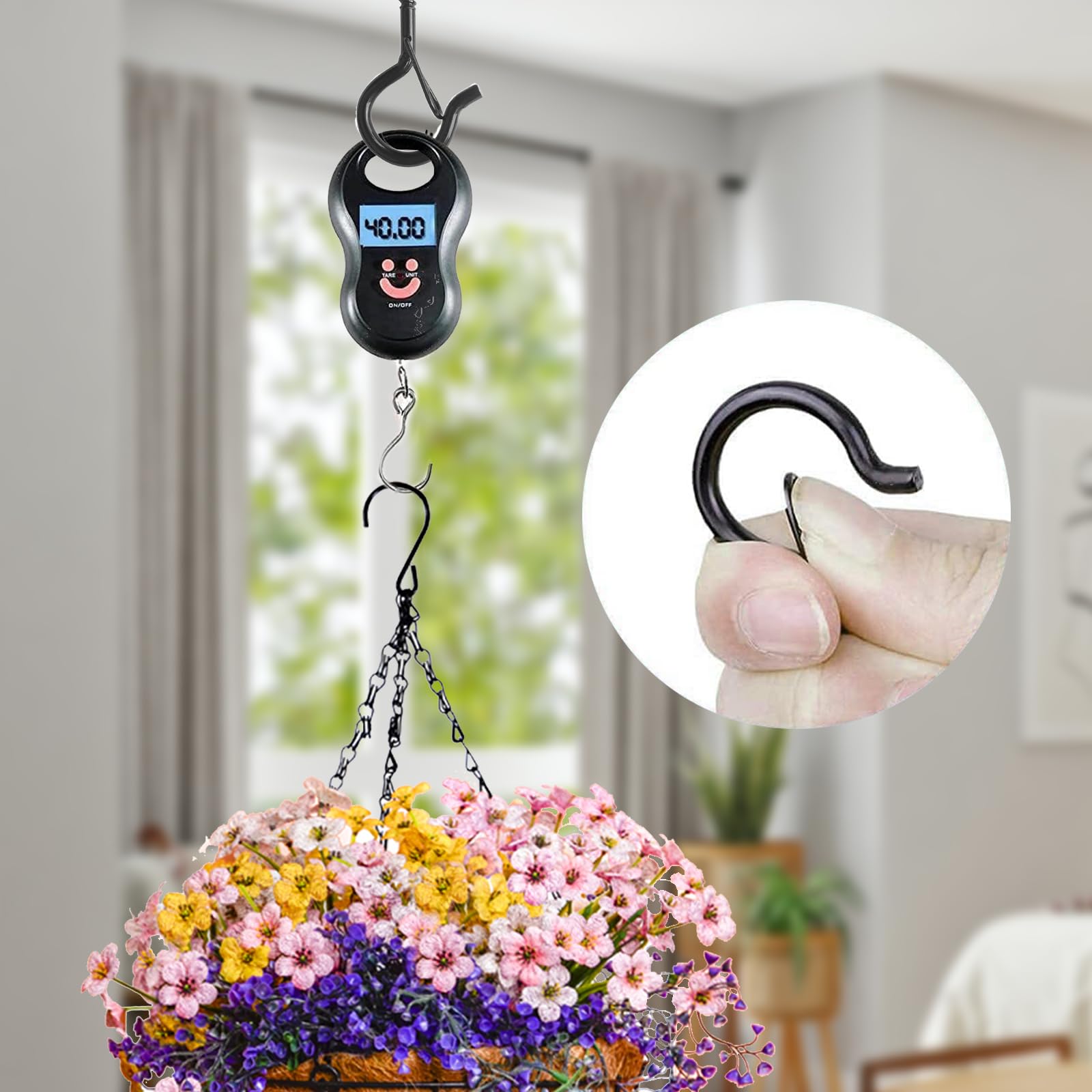 30 Ganci A Vite Con Sicurezza - Nero, Per Piante, Luci E Decorazioni, Con Chiodi E Installatore