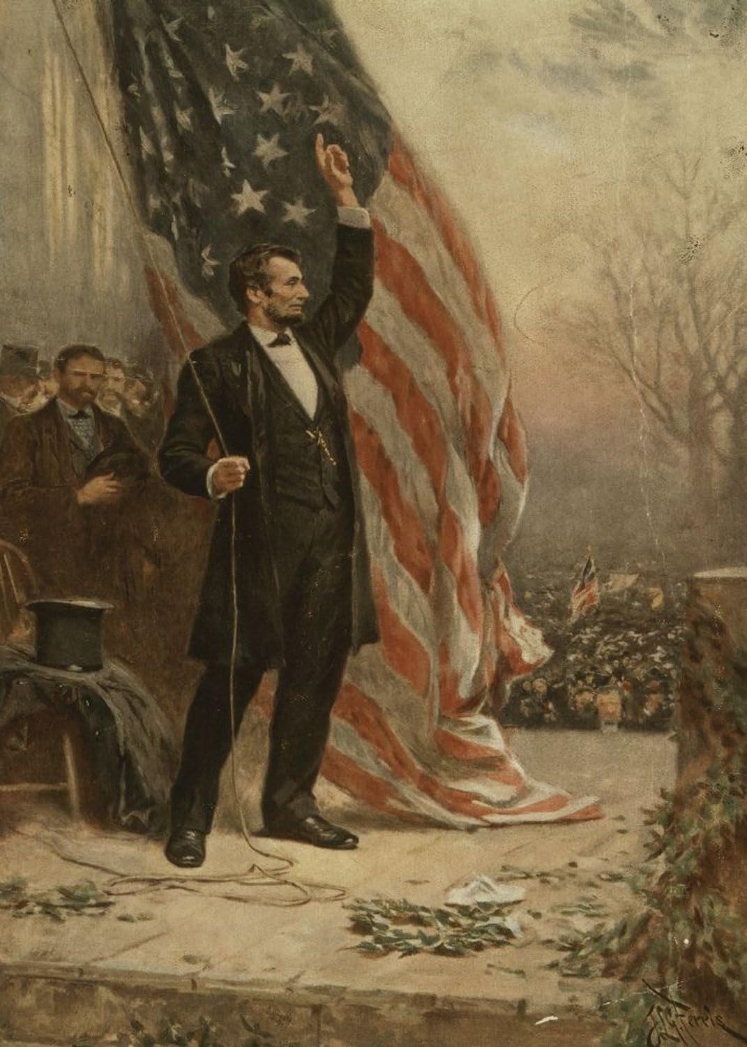 Amazon | 1908 写真:アブラハム・リンカーン大統領、ロープを持った