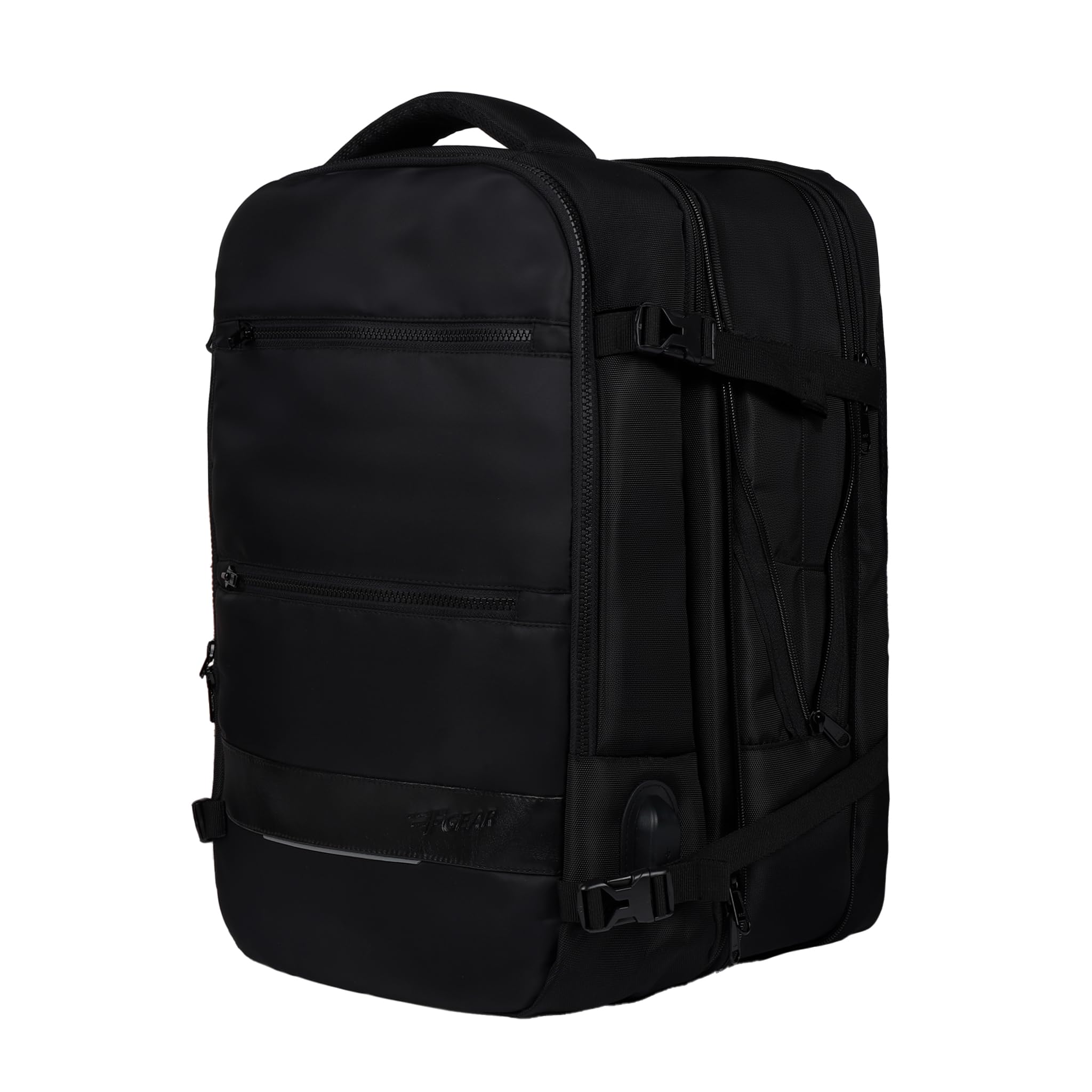 f gear Pagani Blk 37L, Large Weekender Overnighter USB Port Laptop Backpack|All-Purpose Bag for Travelling Camping Business & Leisure|Carry as Satchel or Backpack|Multi Access Pocket & Expandable Zip-picture-13