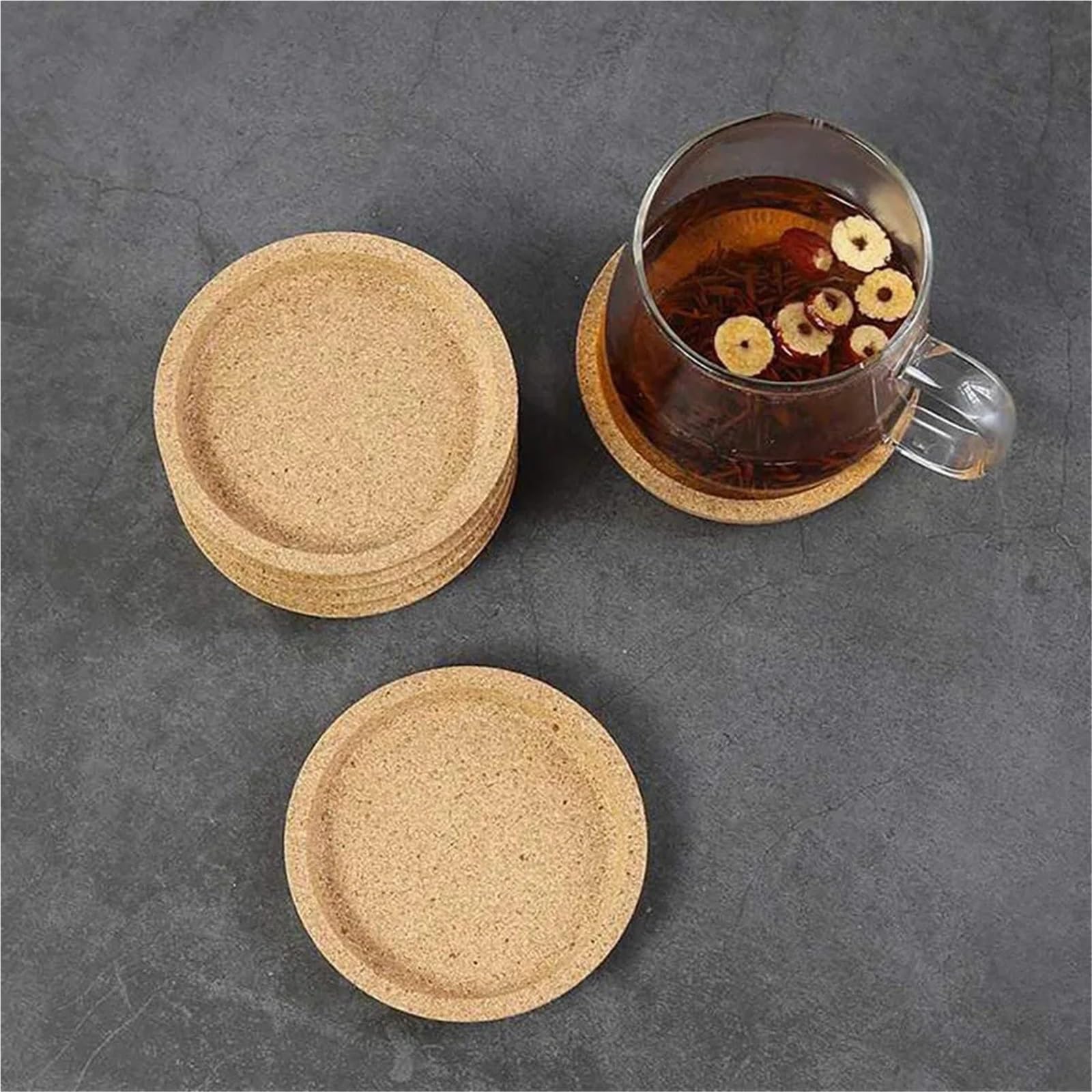 Posavasos, 16 Piezas de Corcho Redondo 4 Pulgadas for Oficina