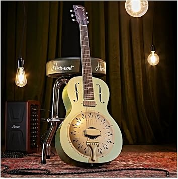 Hartwood Electro Resonator Guitar, Metallic Green