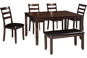 Signature Design by Ashley 6 Piece Dining Set: Table and Chairs to Delight