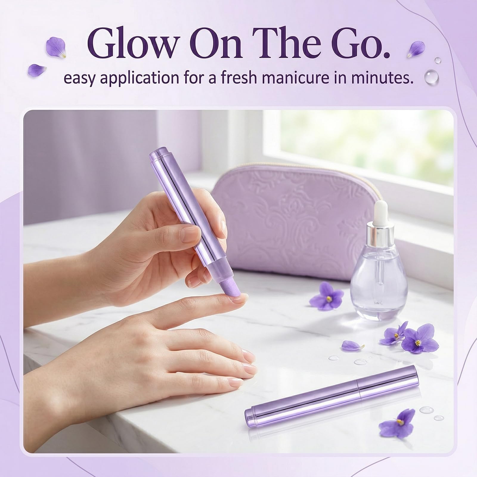 2 Pezzi 3-in-1 Penna per l'olio per cuticole, penna per olio per le cuticole pusher con punta in ceramica, penna per rimuovere cuticole idratante e illuminante, per unghie secche e stressate