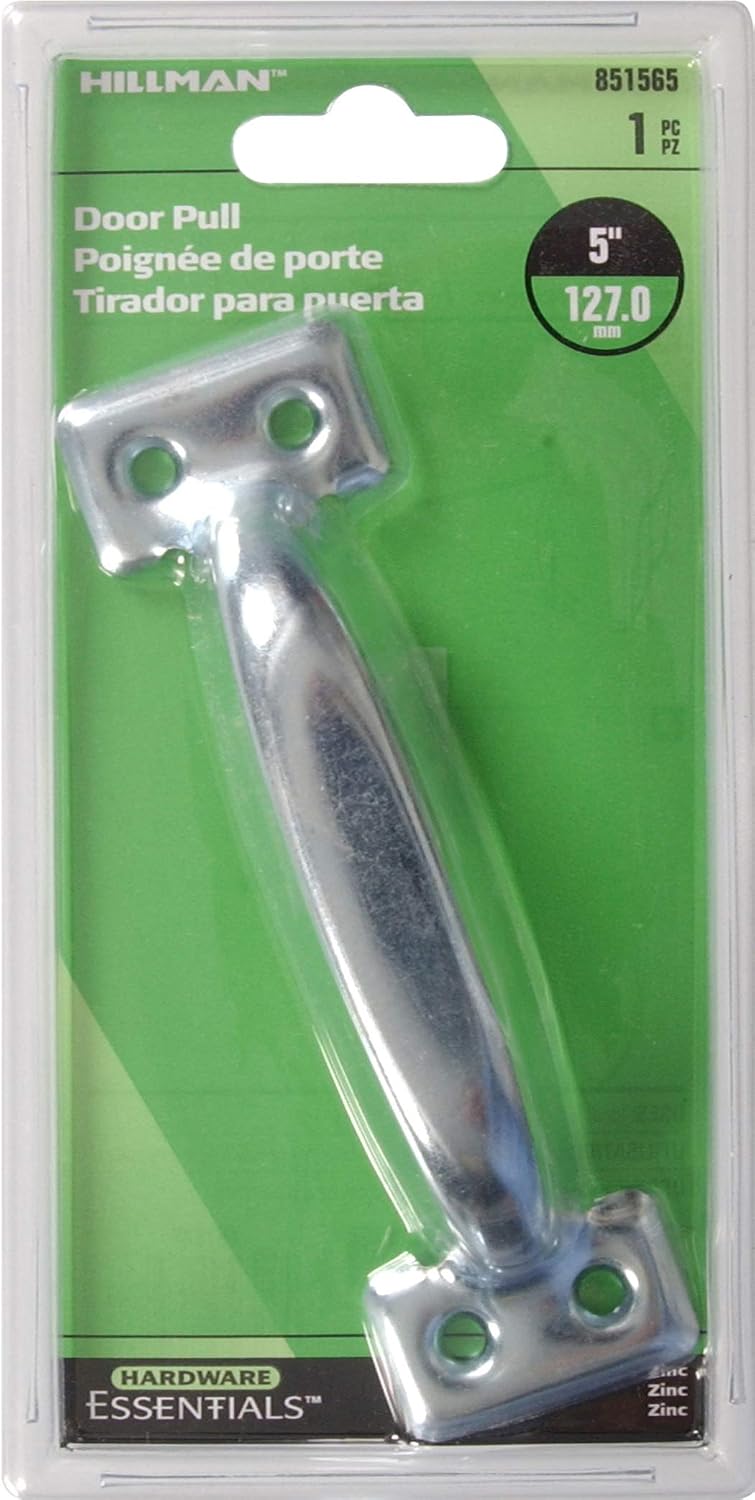 Hillman Hardware Essentials Utility Door Pull Zinc 5-1/2 Inch" 851565