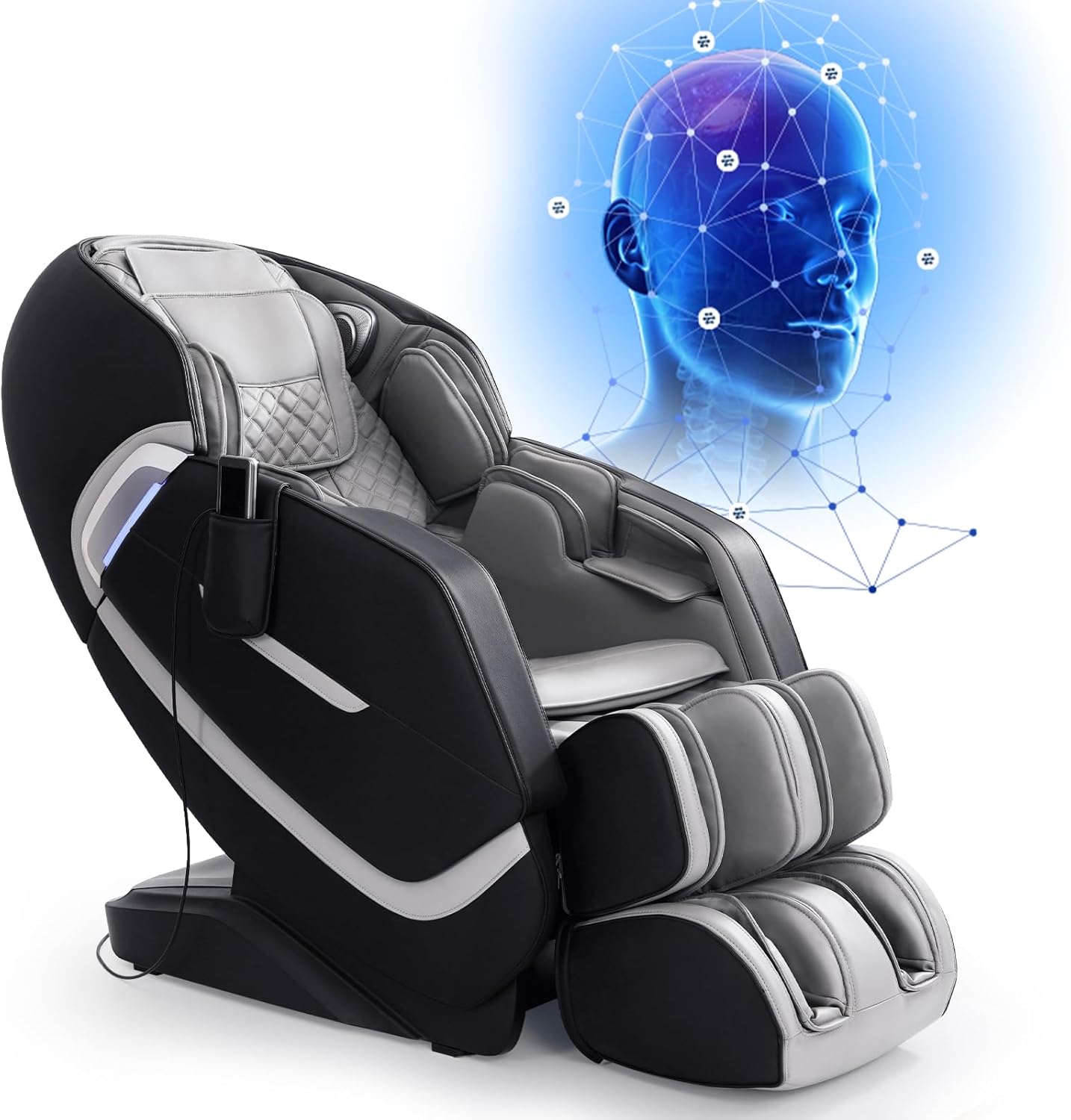 MERITLIFE 4D Massage Chair Full Body (Black)