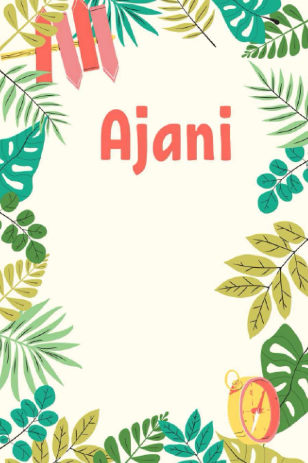 Ajani: Composition Notebook Gift, Ajani name gifts, Personalized Journal Gift for Ajani, Gift Idea for Ajani, 120 Pages
