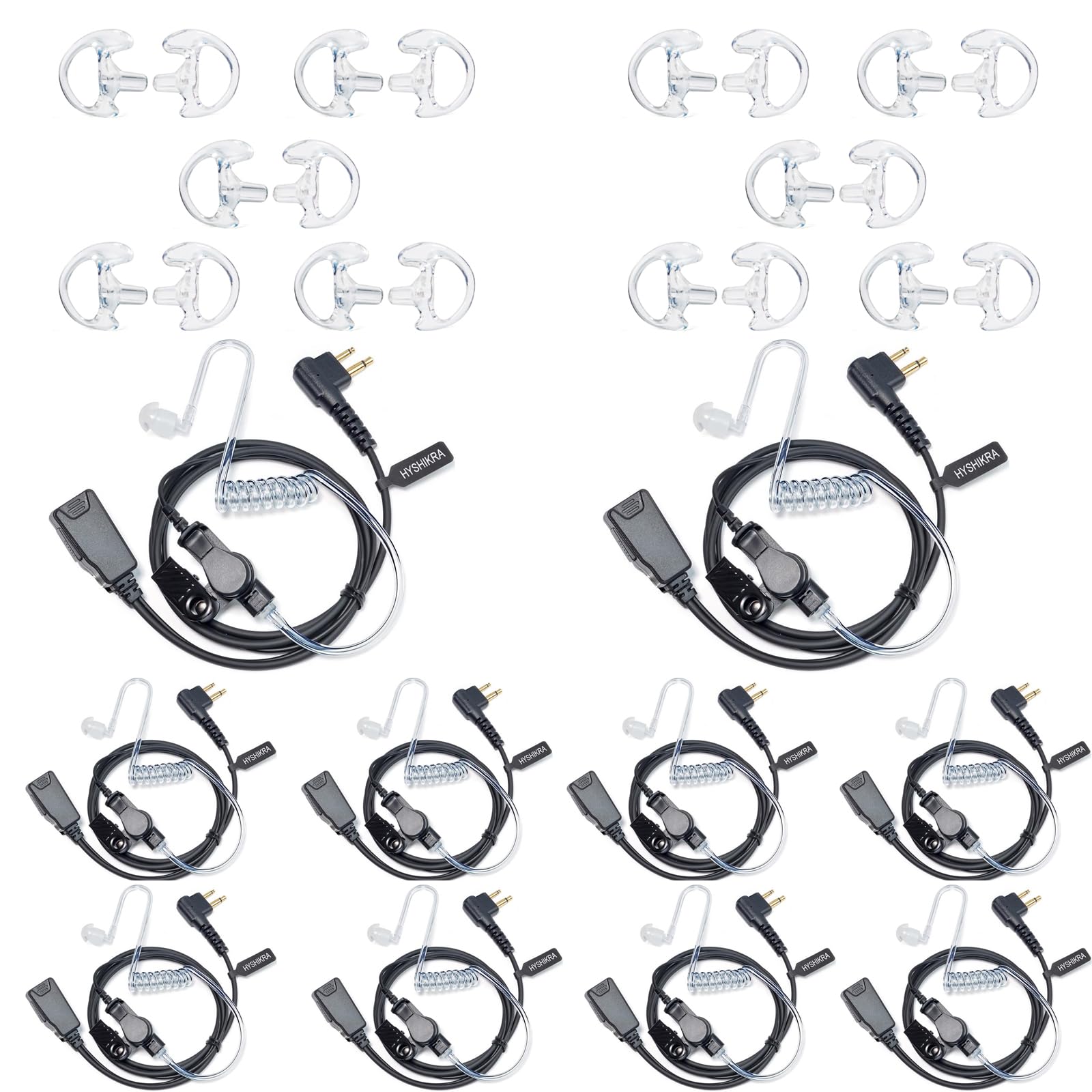HYSHIKRA Earpiece Compatible for Motorola DP1400 CP040 GP300 GP88 Walkie Talkie Radio