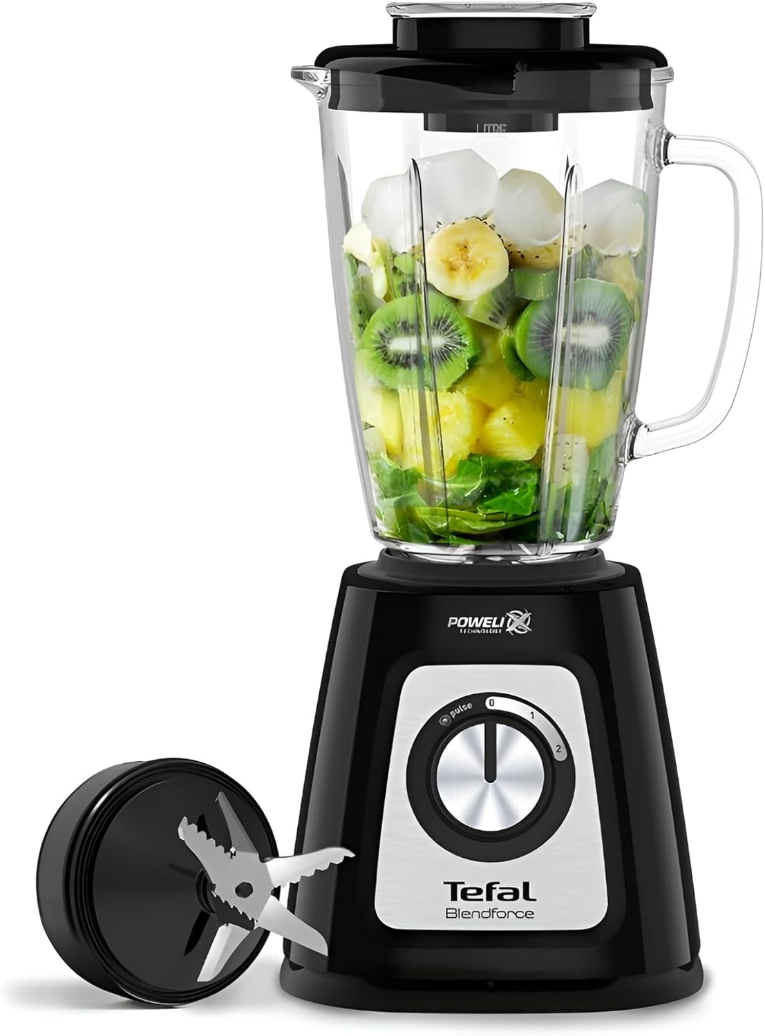 T-Fal Tefal Blendforce II Blender, 2L Glass Jug 1.25 litres (BL435840) thumbnail 1