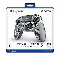 Vista 10 de NACON Revolution 5 Pro Officially Licensed PlayStation Wireless Gaming Controller for PS5 / PS4 / PC - Hall Effect, Trigger Stops, Mappable Buttons