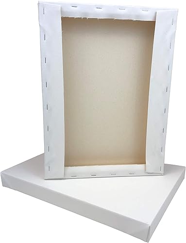 Miniatura 4 de 18 x 24 pulgadas, paquete de 4 lienzos estirados para galería, 1.5 pulgadas de profundidad, calidad premium, adecuado para todos los medios de