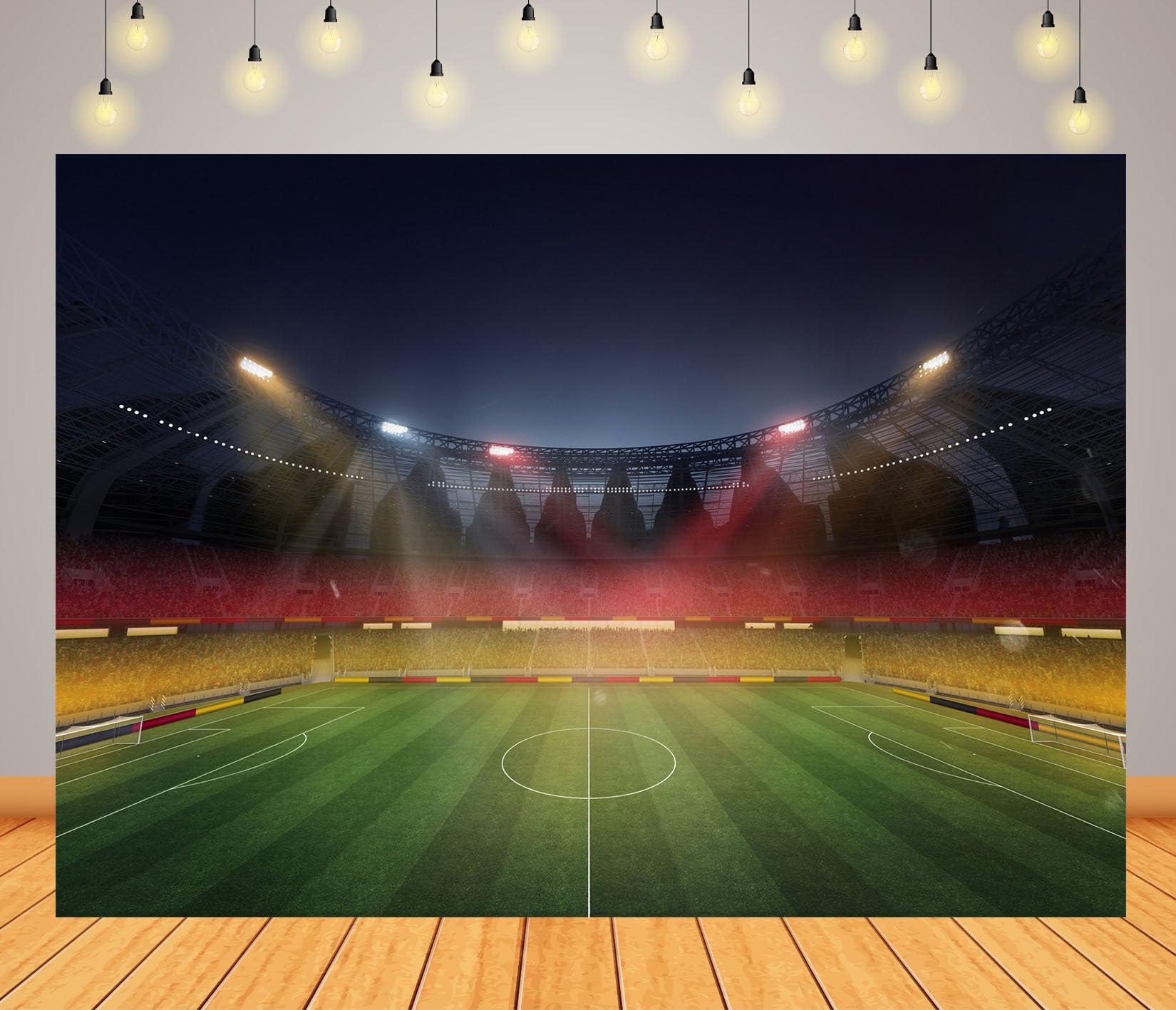 15x8FT Stadio Calcio Notturno Sfondo Fotografico
