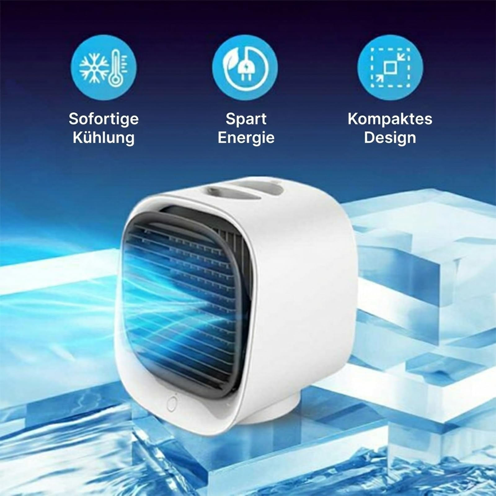 Airabreeze Luftkühler, Airzuma Portable, Airabreeze Air Cooler Kleine Wassergekühlte, Tragbarer Ventilator, Schwenkbar, Ideal Für Zu Hause Und Auf Reisen