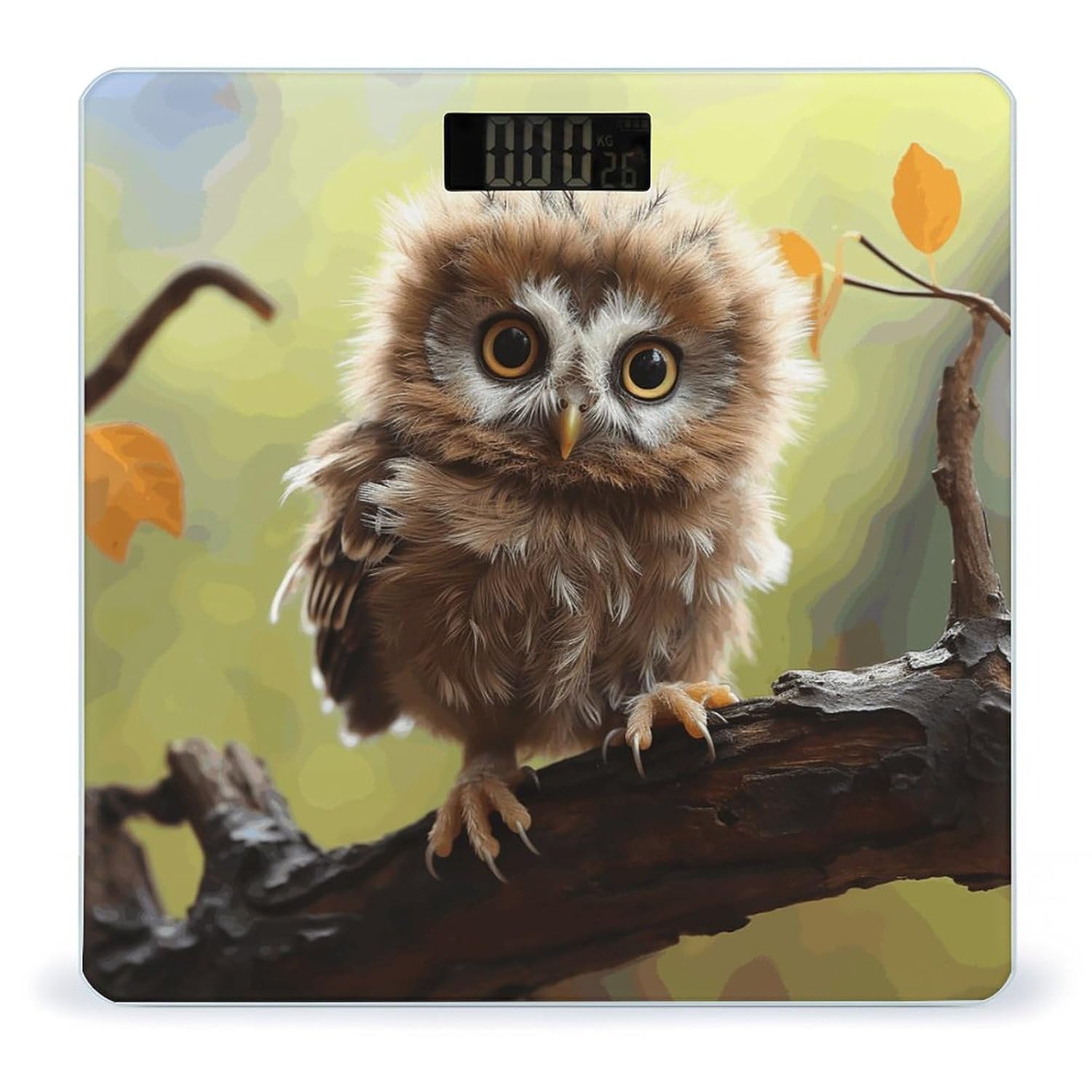 Electronic Scales,Real Cute Baby Owls Print Basic Scales,Wireless Electronic Weight Scale,Portable Electronic Scale