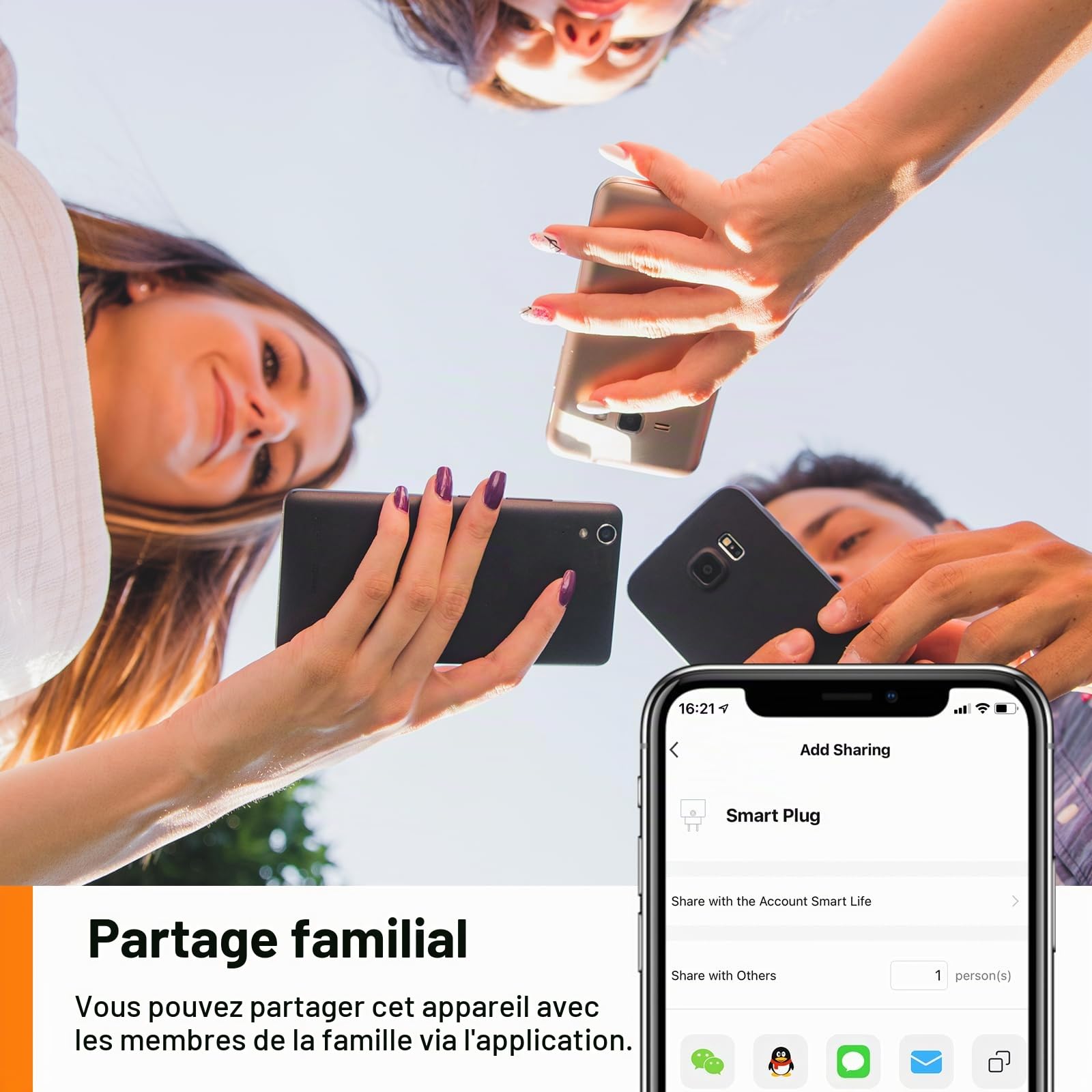 Prise Connectée WiFi Mini Mesure de Consommation Électrique Type F ANTELA Prise Intelligente Compatible avec Alexa Google Home, Smart Life APP, 4PCs