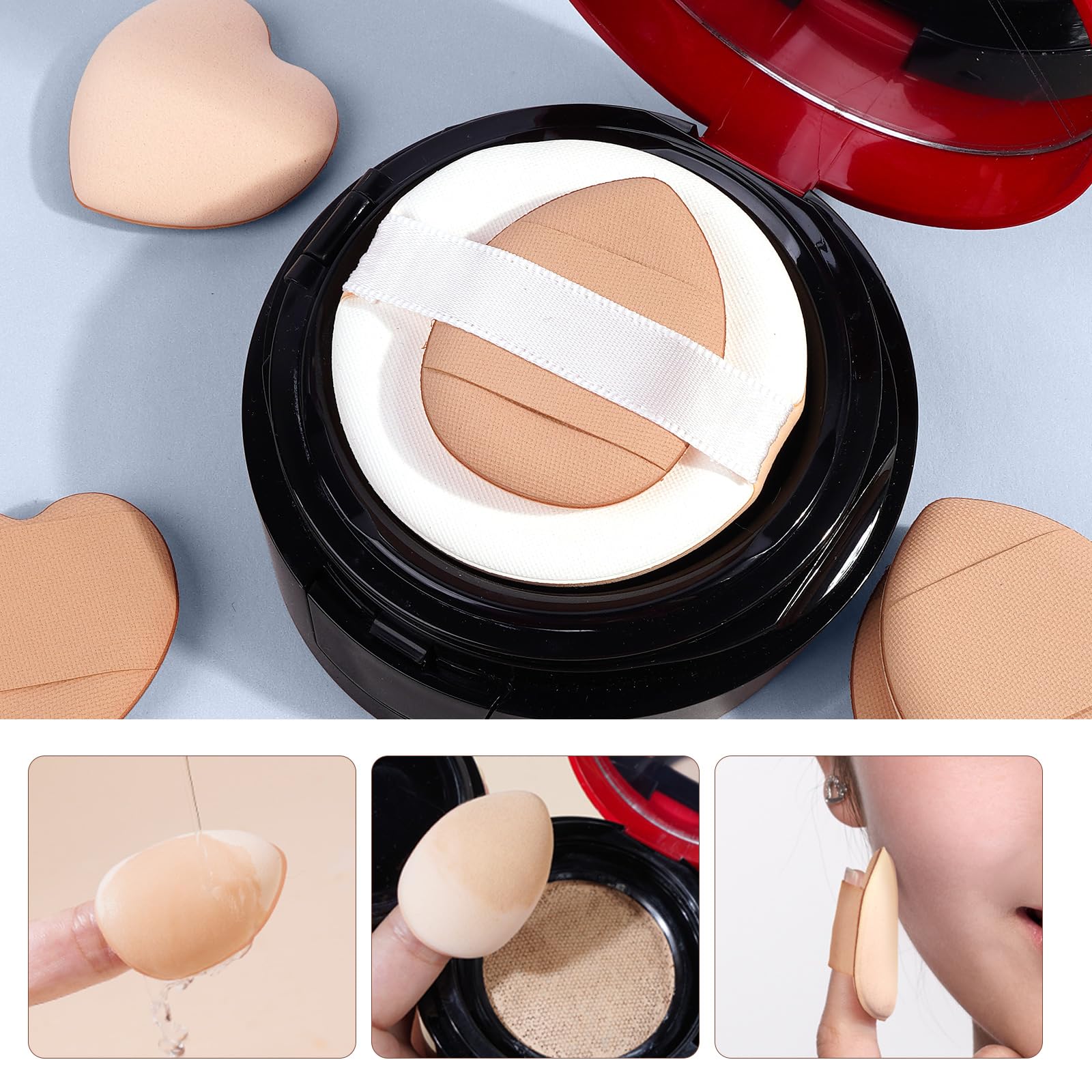 MAANGE Juego de 49 brochas de maquillaje, juego de herramientas de maquillaje multifuncionales con brochas de maquillaje, brochas de maquillaje, bolsa de brochas de maquillaje (champán)