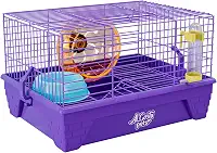Gaiola para Hamster Completa Luxo Transporte para Roedores (Lilás)