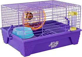 Gaiola para Hamster Completa Luxo Transporte para Roedores (Lilás)