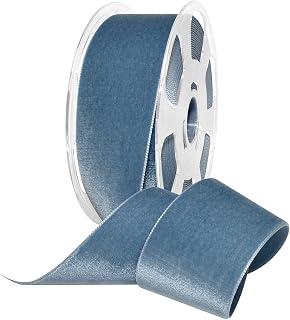 Morex Ribbon Velvet Ribbon Nylvalour, 2" x 11 Yd, Williamsburg Bl (01250/10-536)