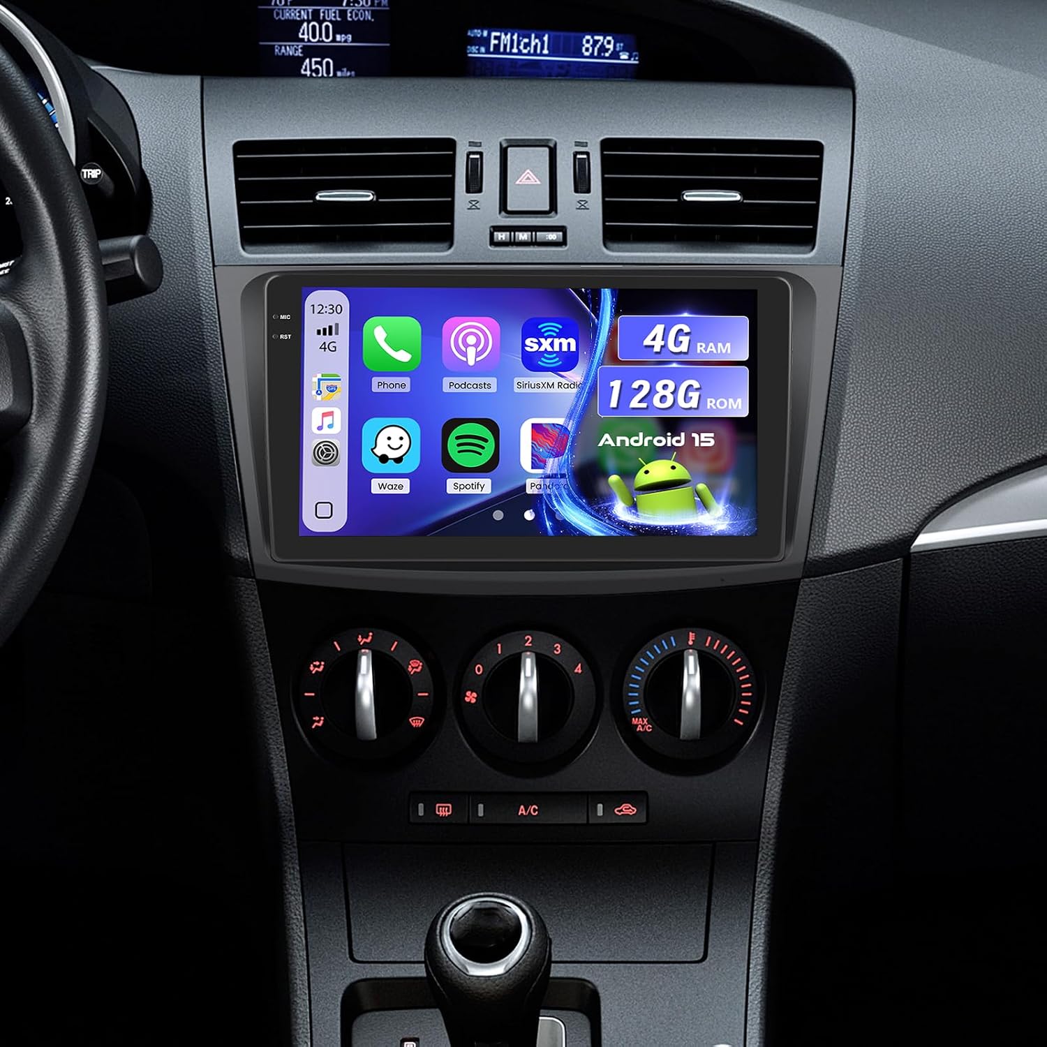 [4+128GB] Android Car Radio for Mazda 3 2009-2013 with 5Ghz WiFi