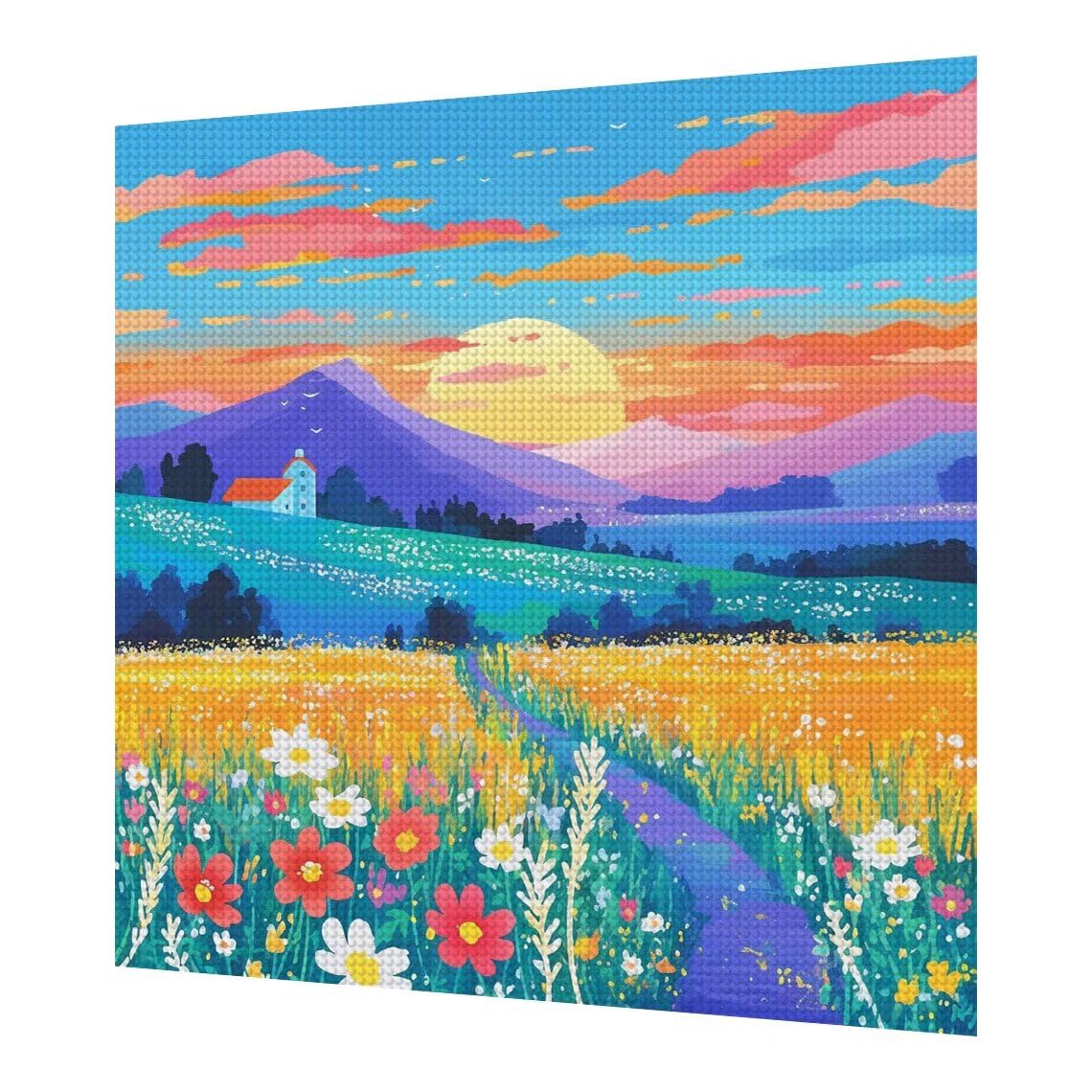 Diament Malarstwo Kwiat Ścieg Krzyżowy Pełny Zestaw 60x80 cm, Diamentowe Malarstwo 5D Diamentowe Rysunki Rzemiosło Dorośli Ścieg Krzyżowy DIY Diamentowa Sztuka Do Domu Dekoracja Ścienna Iceberg s0381