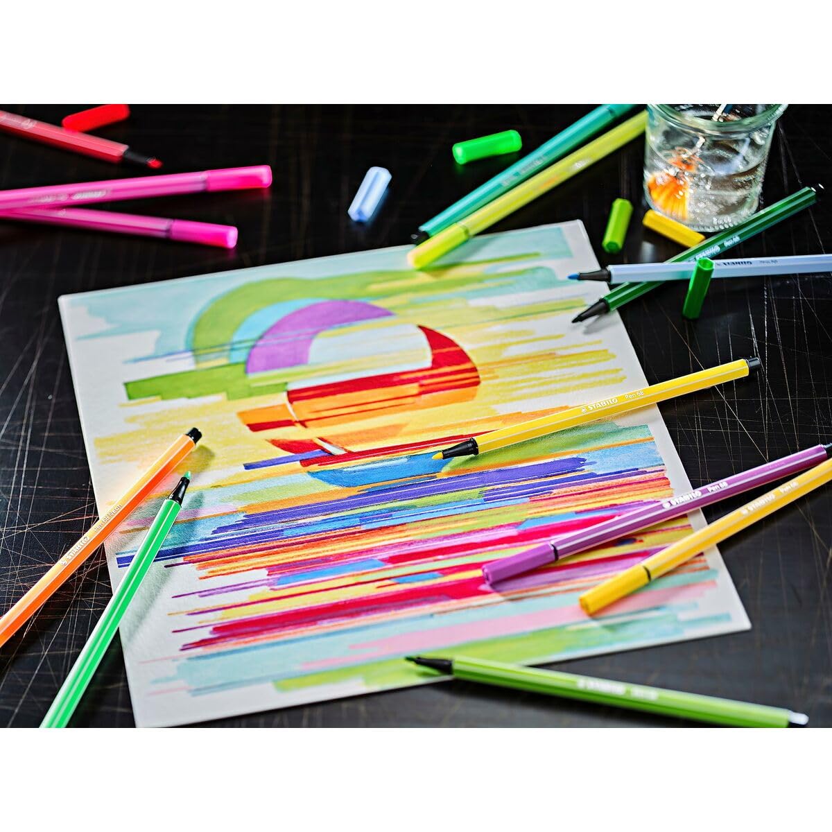 STABILO - Premium-Filzstift - Pen 68 - ARTY - 25er Rollerset