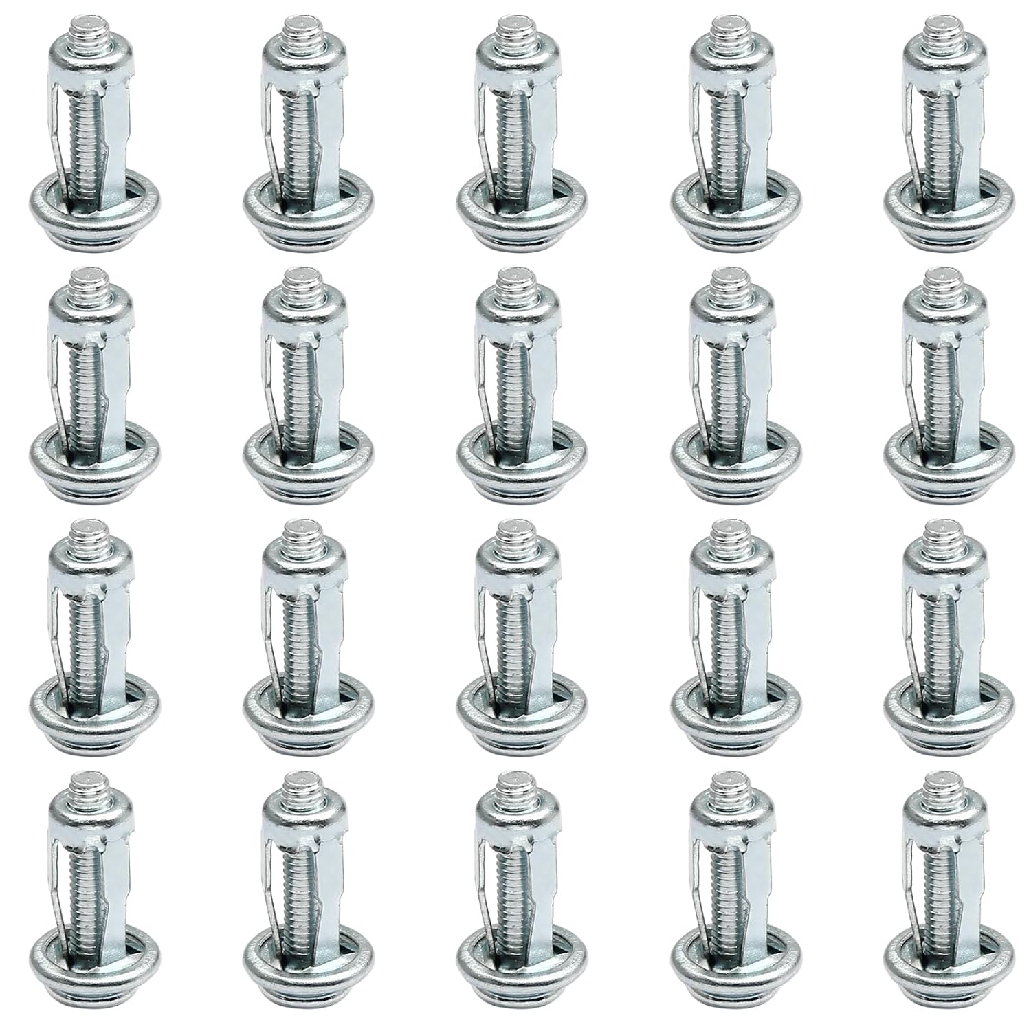 Jiozermi Hollow Wall Anchors and Screws, 20 Pcs