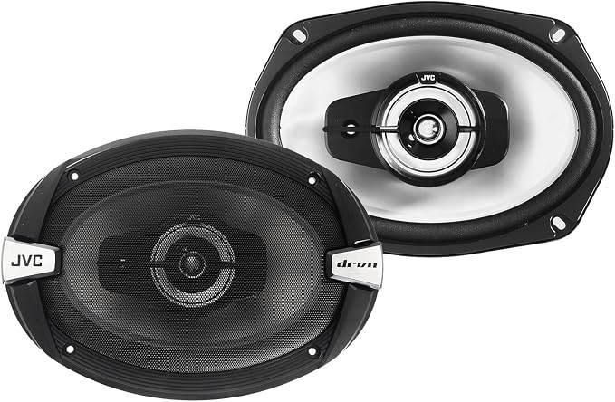 Reproductor JVC doble DIN Bluetooth con parlantes y cable miniatura 4