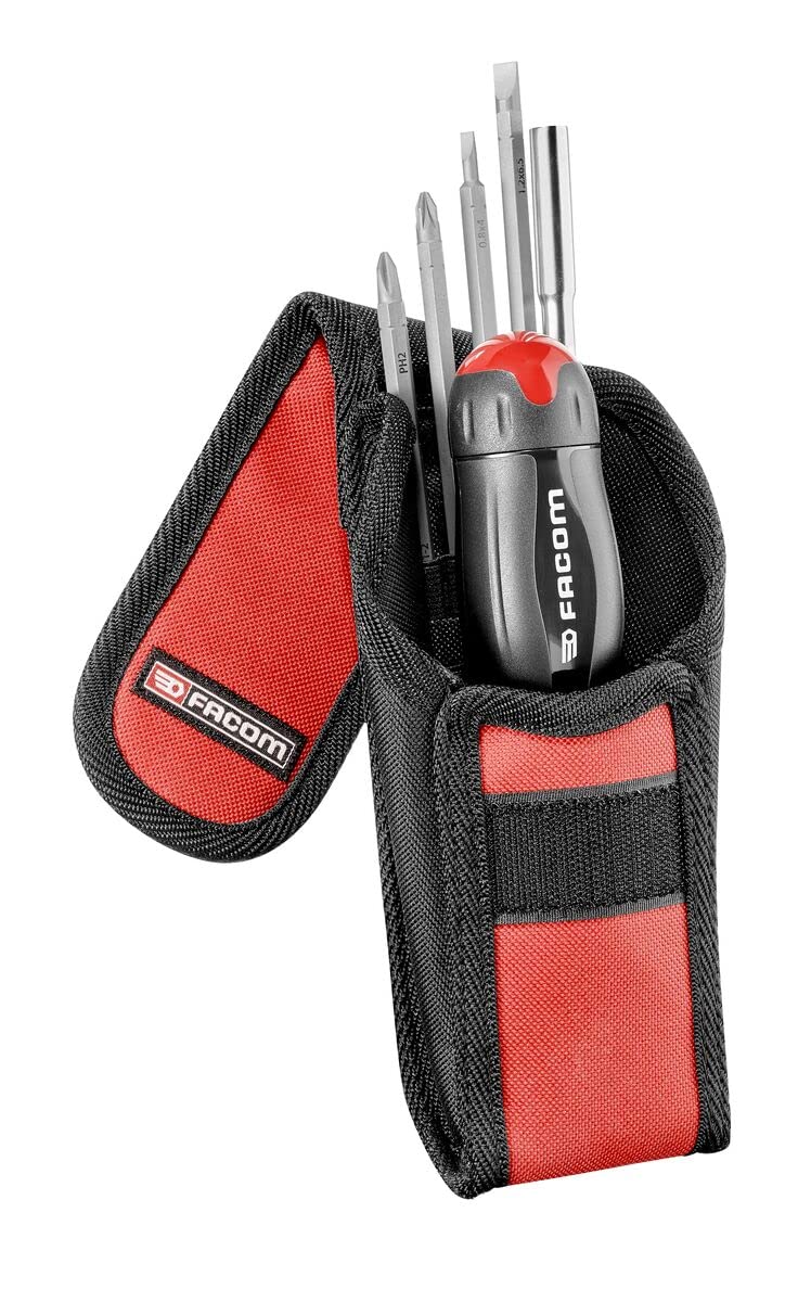 FACOM ATCL.2A5 Protwist Multi-Blade 3-in-1 Screwdriver Set - Ergonomic Dual-Material Handle - High Quality 45-Tooth Ratchet