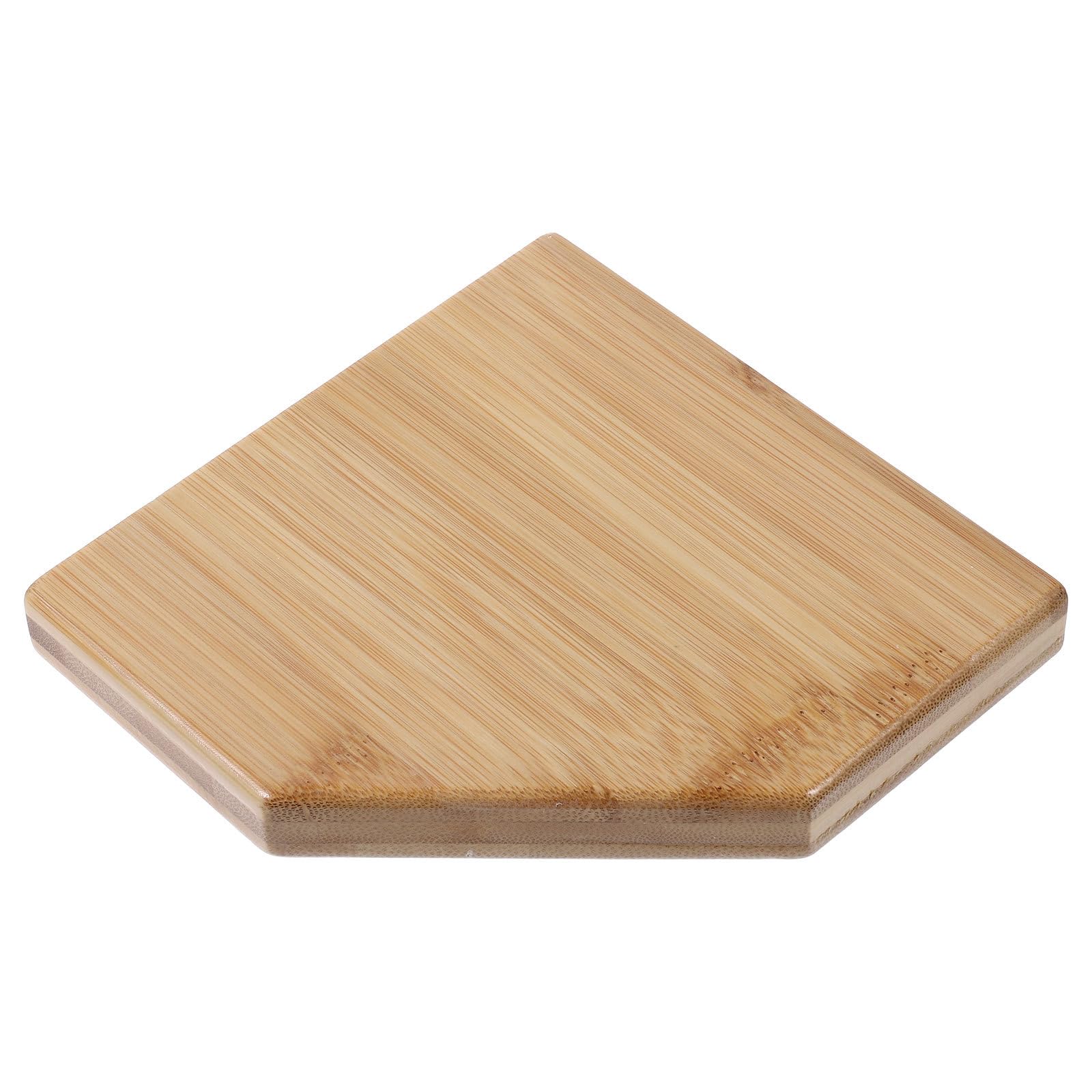 Estante de esquina flotante Beaupretty, balda de pared de bambú natural sin taladro de 14 cm