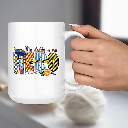 Miniatura 4 de Police Dad Gifts Officer Cop Proud Dad Officer Cop Dad Presents Gifts 11oz 15oz White Coffee Mug