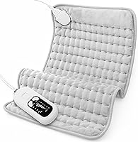 Vista 56 de Almohadillas térmicas eléctricas para espalda, hombros, caliente, para cuello y brazos, abdomen, húmeda para piernas y rodilla, apagado automático