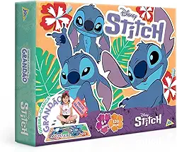 Toyster - Quebra Cabeça: Stitch - 120 peças Grandão - Disney - JAK