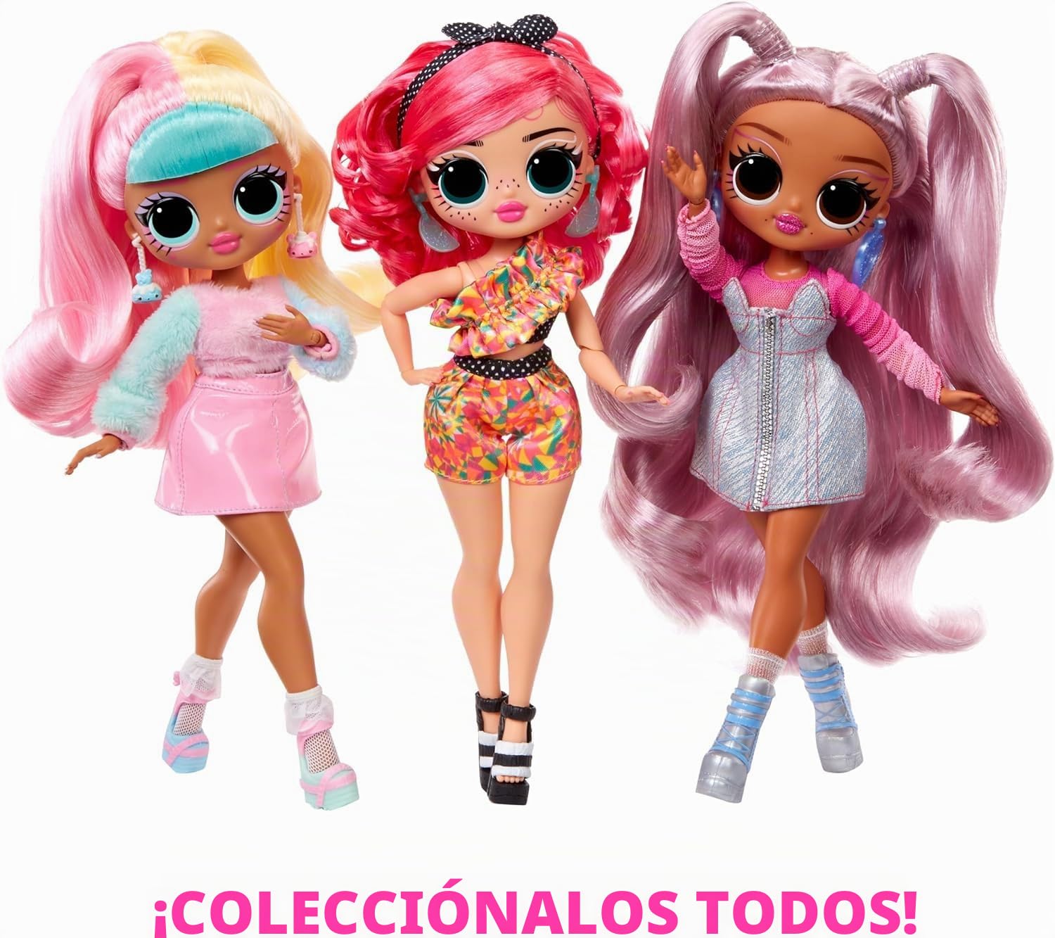 L.O.L. Surprise! OMG Sweet Nails - Frutería Pinky Pops - con 15 Sorpresas Que Incluyen Esmalte de uñas, Manicura a presión, Hojas de Pegatinas, Purpurina, 1 Muñeca de Moda y Más - para niños +4 Años