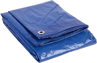 ZYBUX - Heavy Duty Tarpaulin Waterproof Cover Tarp Ground Camping Sheet Tent (BLUE, 1.2 x 1.8m)