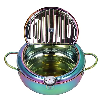 Food Fryer, Frying Pot Kitchenware Wide Application 3.4L Capacity with for Restaurant for Home for Hotel(Symphony)