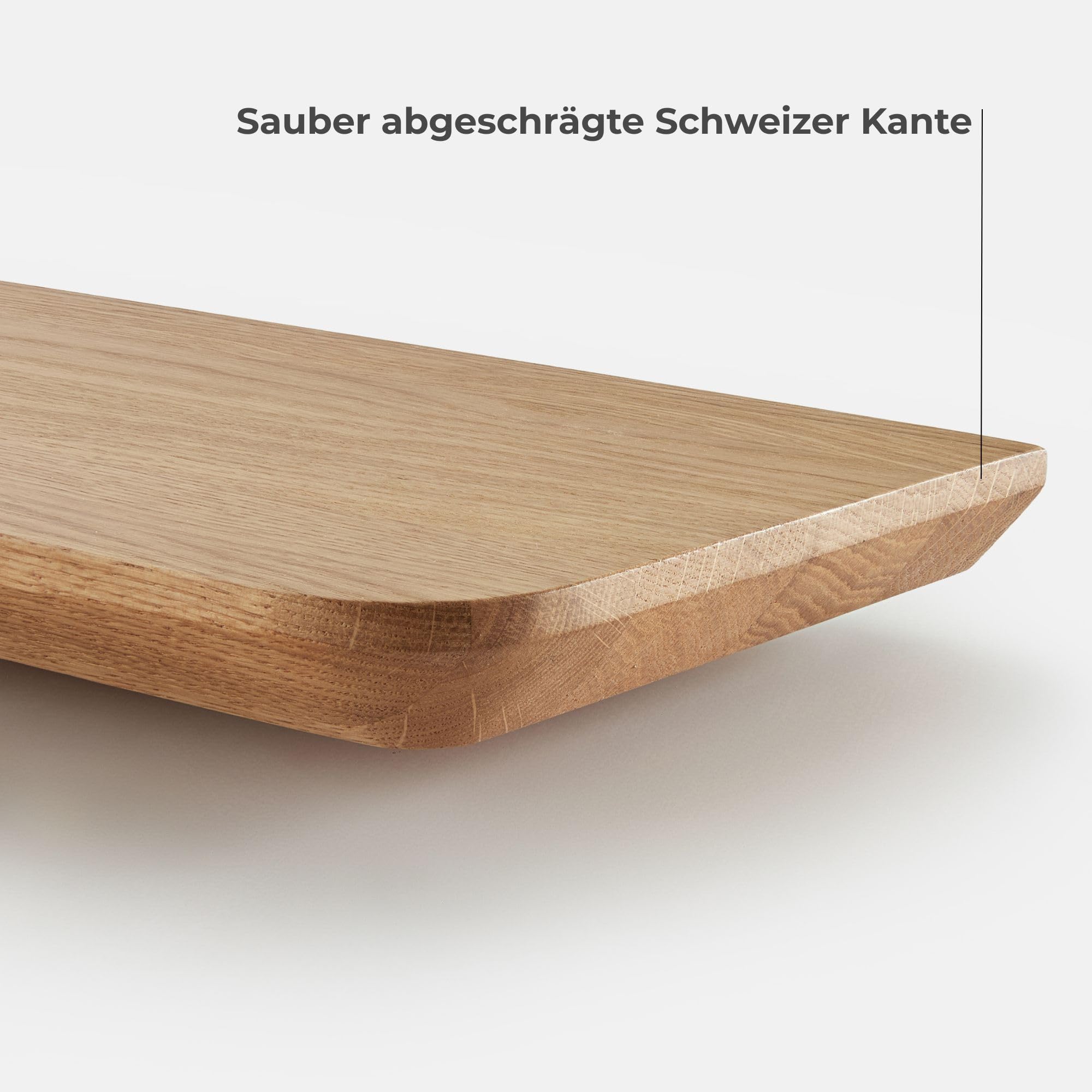 BestLoft Wandregal Holz Schweberegal Schweizer Kante Regal Küche Bücherregal Wand Wandboard Floating Shelves wall Shelf Wandregal schmal Holzregal (17 Zentimeter Tiefe, 80 Zentimeter Breite)
