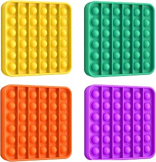 12 Pack Fidget Toys,Push Pop Fidget Sensory Toys Set,Stress Relief Gifts for Kids & Adults,Pop Bulk & Party Favors Toddler Toys for Easter Birthday Gifts,Party Supplies,Classroom Prizes