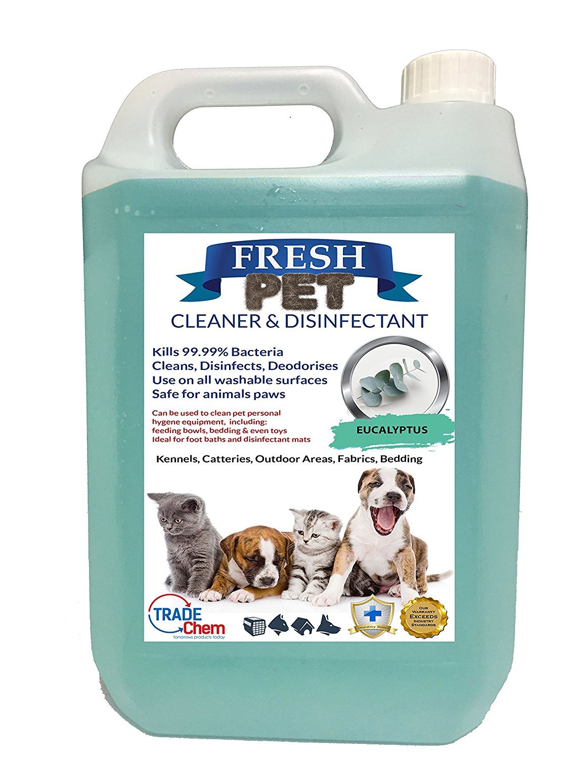 Trade ChemicalsTrade Chemicals Fresh Pet Kennel/Cattery Disinfectant and Deodoriser - 5L (EUCALYPTUS)